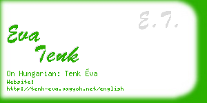 eva tenk business card